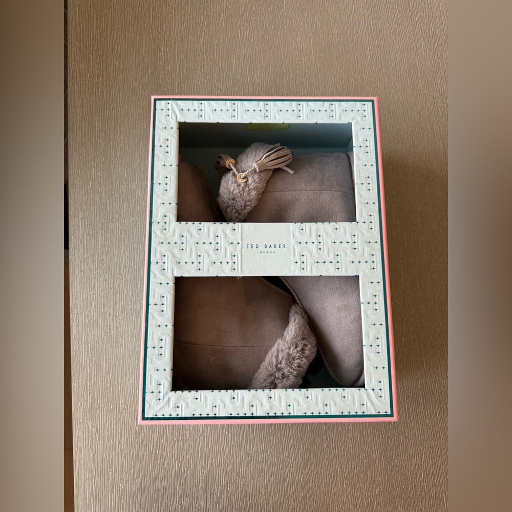 Ted Baker Taupe women’s Slippers BRAND NEW IN BOX